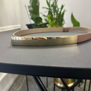 Gold Plated Tan Women's Belt -The Limited